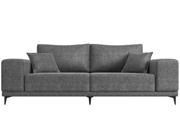 Прямой диван Льюес НПБ, Серый (рогожка) в Петрозаводске - изображение 1