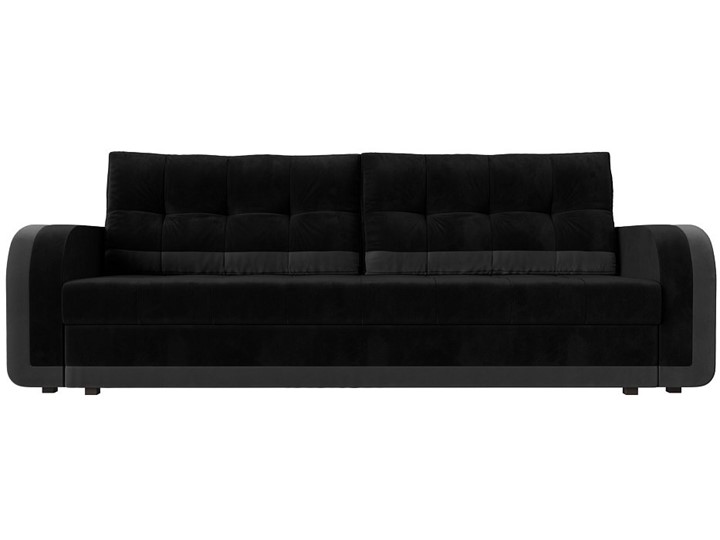 Прямой диван Марсель, Черный/Серый (велюр) в Петрозаводске - изображение 7