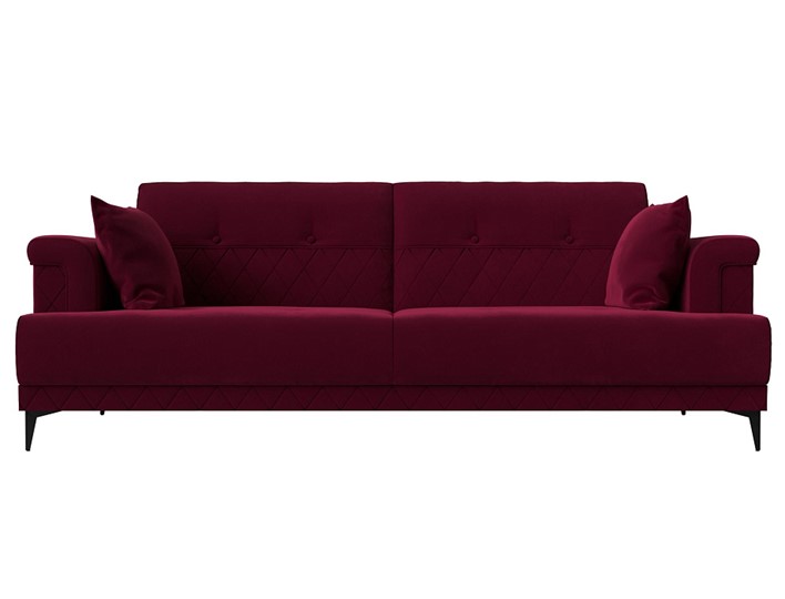 Прямой диван Орлеан, Бордовый (Микровельвет) в Петрозаводске - изображение 4