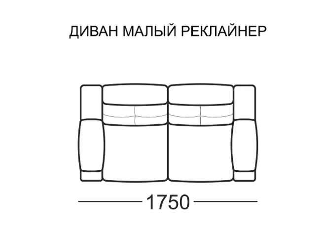 Прямой диван Рокфорд МД, 2 реклайнера в Петрозаводске - изображение 3
