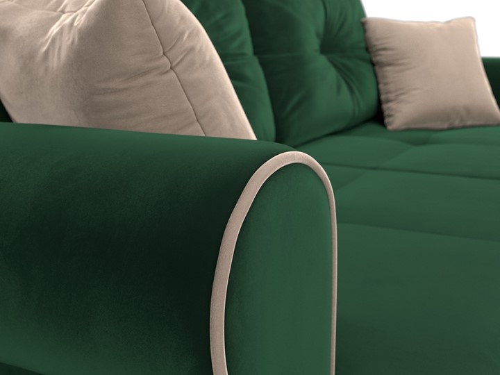 Прямой диван Сплин, Зеленый (велюр) в Петрозаводске - изображение 5