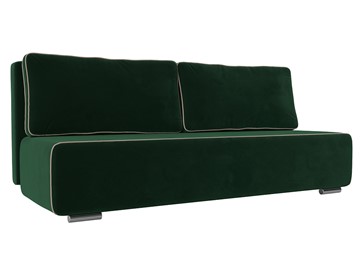 Прямой диван Уно, Зеленый/Бежевый (велюр) в Петрозаводске