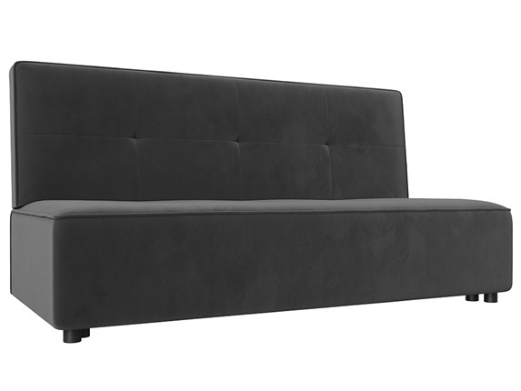 Прямой диван Зиммер, Серый (Велюр) в Петрозаводске - изображение