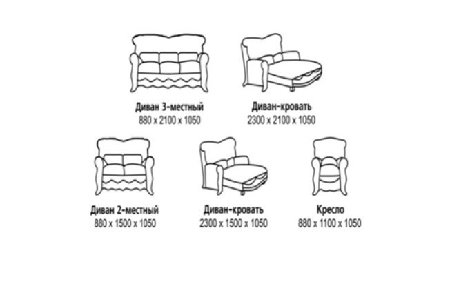 Малый диван Барокко 2, ДМ2 в Петрозаводске - изображение 4