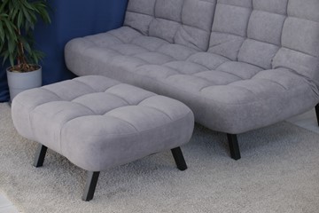 Комплект мебели Абри цвет серый диван + пуф опора металл в Петрозаводске