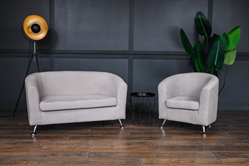 Комплект мебели Брамс  цвет бежевый диван 2Д + кресло в Петрозаводске