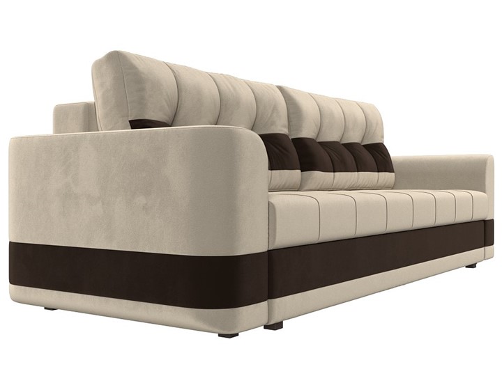 Прямой диван Честер, Бежевый/коричневый (вельвет) в Петрозаводске - изображение 2
