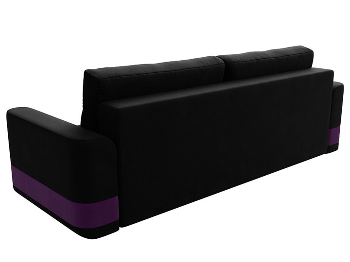 Прямой диван Честер, Черный/фиолетовый (вельвет) в Петрозаводске - изображение 7
