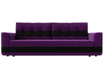 Прямой диван Честер, Фиолетовый/черный (вельвет) в Петрозаводске - предосмотр 1