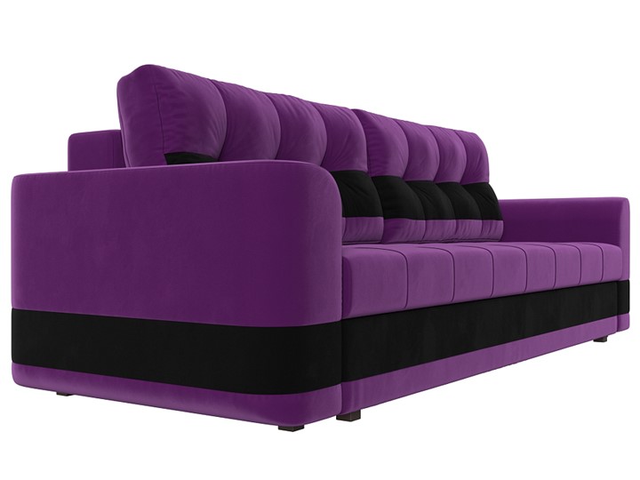 Прямой диван Честер, Фиолетовый/черный (вельвет) в Петрозаводске - изображение 2