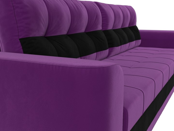 Прямой диван Честер, Фиолетовый/черный (вельвет) в Петрозаводске - изображение 3