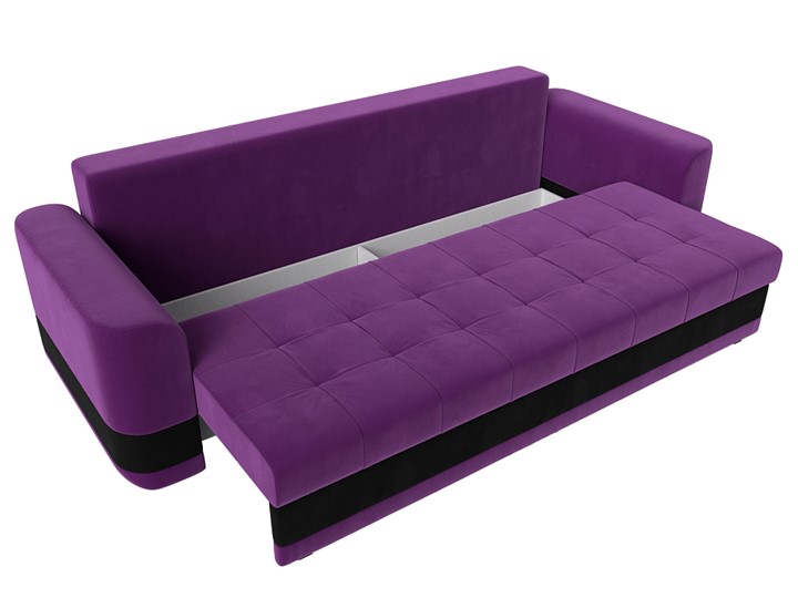 Прямой диван Честер, Фиолетовый/черный (вельвет) в Петрозаводске - изображение 5