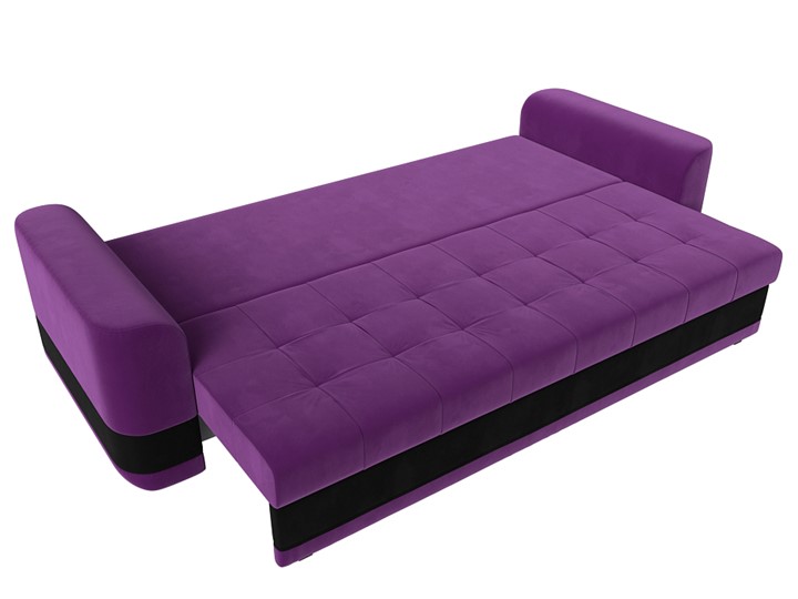 Прямой диван Честер, Фиолетовый/черный (вельвет) в Петрозаводске - изображение 6