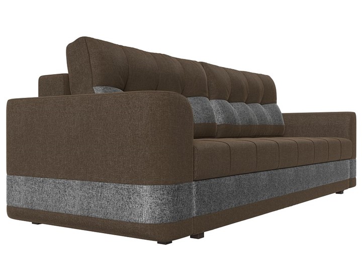 Прямой диван Честер, Коричневый/серый (рогожка) в Петрозаводске - изображение 2