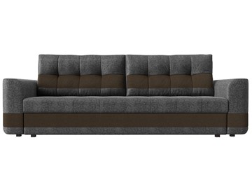 Прямой диван Честер, Серый/коричневый (рогожка) в Петрозаводске - предосмотр 1