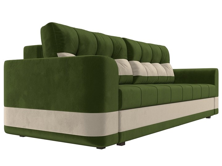Прямой диван Честер, Зеленый/бежевый (вельвет) в Петрозаводске - изображение 2