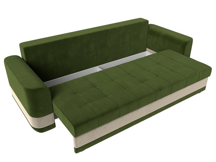 Прямой диван Честер, Зеленый/бежевый (вельвет) в Петрозаводске - изображение 5