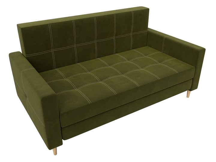 Прямой диван Лига-038, Зеленый (микровельвет) в Петрозаводске - изображение 3