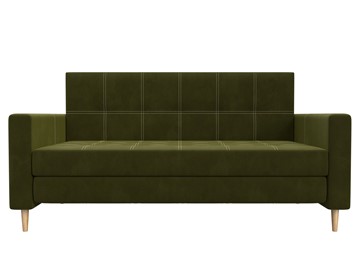 Прямой диван Лига-038, Зеленый (микровельвет) в Петрозаводске - предосмотр 6