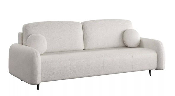 Прямой диван Монблан 3т, Рогожка Муза 01 в Петрозаводске - изображение
