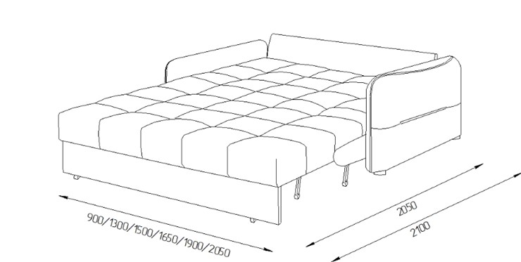 Прямой диван Токио 2 130 (ППУ) в Петрозаводске - изображение 8