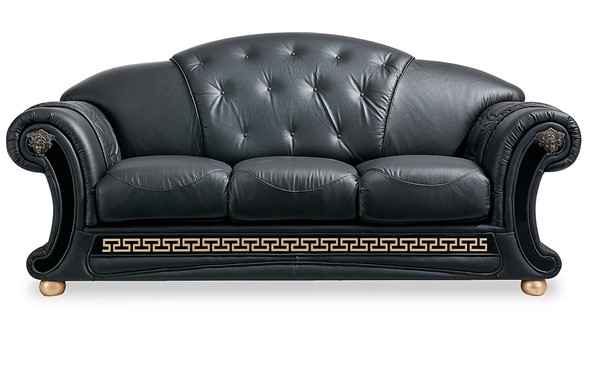 Раскладной диван Versace (3-х местный) black в Петрозаводске - изображение