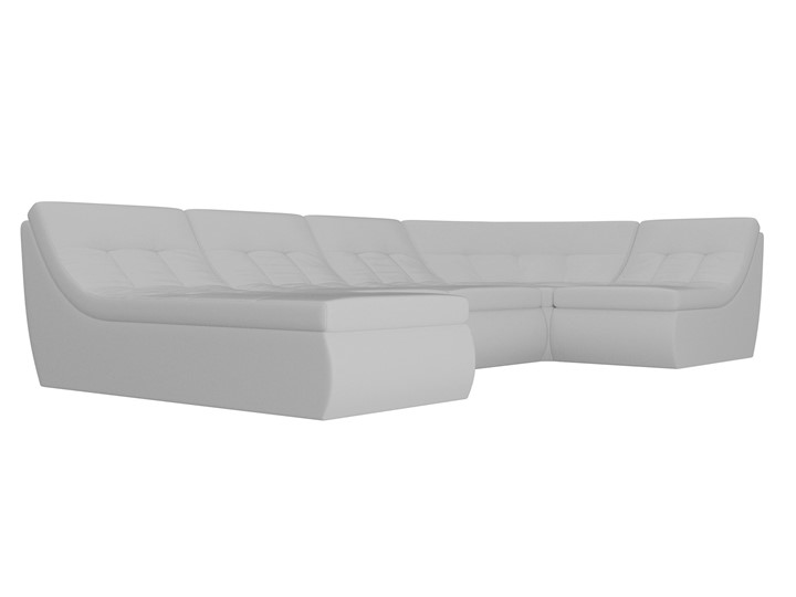 Большой модульный диван Холидей, Белый (экокожа) в Петрозаводске - изображение 4