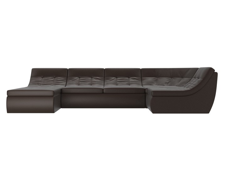 Модульный раскладной диван Холидей, Коричневый (экокожа) в Петрозаводске - изображение 3