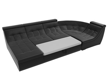 Модульный П-образный диван Холидей люкс, Черный (экокожа) в Петрозаводске - предосмотр 7
