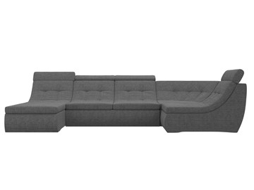 Модульный П-образный диван Холидей люкс, Серый (рогожка) в Петрозаводске - предосмотр 3