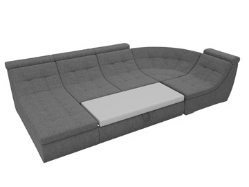 Модульный П-образный диван Холидей люкс, Серый (рогожка) в Петрозаводске - предосмотр 7