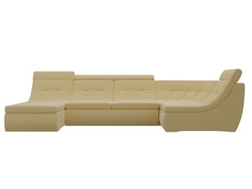 Модульный П-образный диван Холидей люкс, Желтый (микровельвет) в Петрозаводске - предосмотр 3