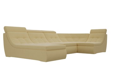 Модульный П-образный диван Холидей люкс, Желтый (микровельвет) в Петрозаводске - предосмотр 4