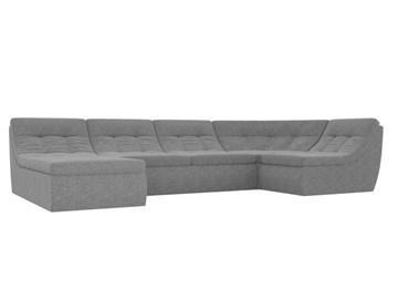 Модульный раскладной диван Холидей, Серый (рогожка) в Петрозаводске - предосмотр