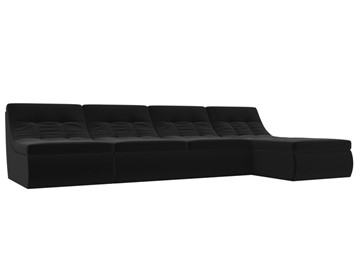 Модульный раскладной диван Холидей, Черный (микровельвет) в Петрозаводске - предосмотр