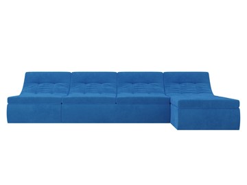 Модульный раскладной диван Холидей, Голубой (велюр) в Петрозаводске - предосмотр 3