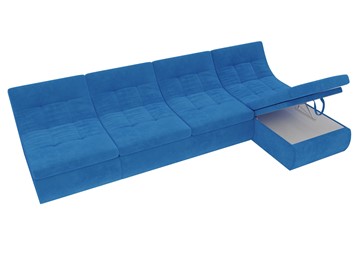 Модульный раскладной диван Холидей, Голубой (велюр) в Петрозаводске - предосмотр 6