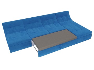 Модульный раскладной диван Холидей, Голубой (велюр) в Петрозаводске - предосмотр 7