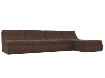 Модульный раскладной диван Холидей, Коричневый (рогожка) в Петрозаводске - предосмотр