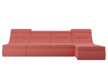 Модульный раскладной диван Холидей люкс, Коралловый (микровельвет) в Петрозаводске - предосмотр 3