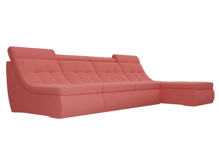 Модульный раскладной диван Холидей люкс, Коралловый (микровельвет) в Петрозаводске - изображение 4