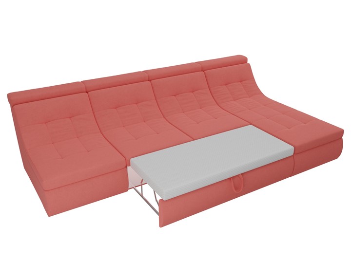 Модульный раскладной диван Холидей люкс, Коралловый (микровельвет) в Петрозаводске - изображение 8