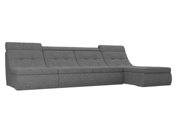 Модульный угловой диван Холидей люкс, Серый (рогожка) в Петрозаводске - предосмотр