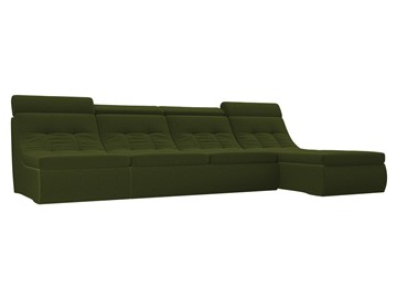 Большой модульный диван Холидей люкс, Зеленый (микровельвет) в Петрозаводске