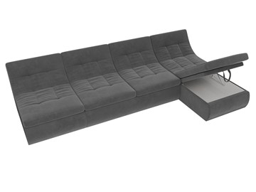Модульный раскладной диван Холидей, Серый (велюр) в Петрозаводске - предосмотр 6