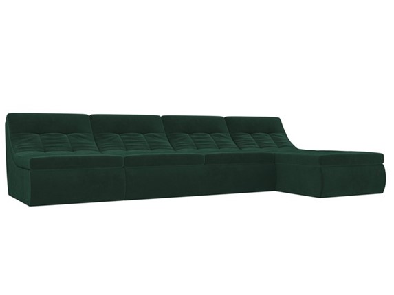 Модульный раскладной диван Холидей, Зеленый (велюр) в Петрозаводске - изображение