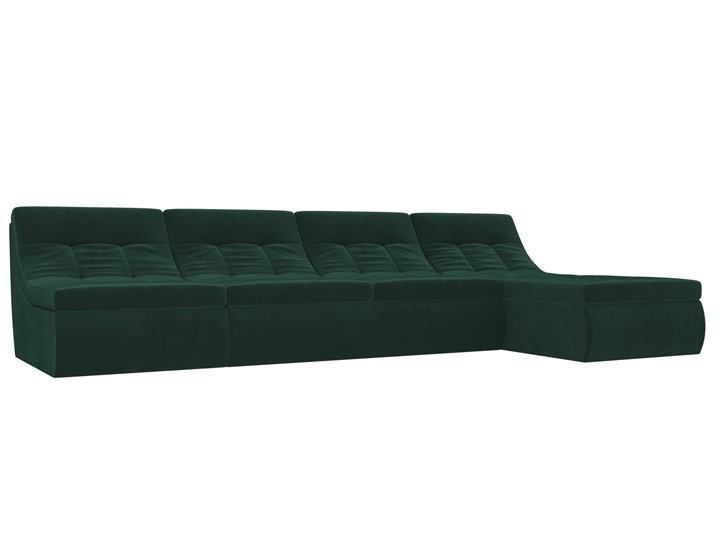 Модульный раскладной диван Холидей, Зеленый (велюр) в Петрозаводске - изображение