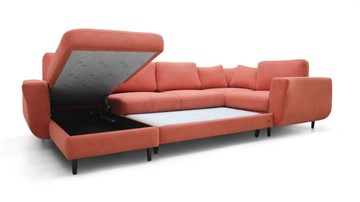 Модульный диван Томас с широкими подлокотниками и пуф-столик с подъемным механизмом в Петрозаводске - предосмотр 3