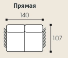 Модуль прямой без механизма Виктория 140*107 см в Петрозаводске