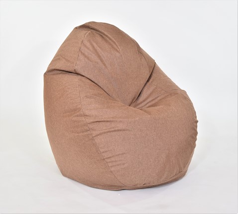 Кресло-мешок Макси, рогожка, 150х100, коричневый в Петрозаводске - изображение
